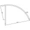 Stainless steel bicycle lean-on hoop |  48 mm | for casting in concrete